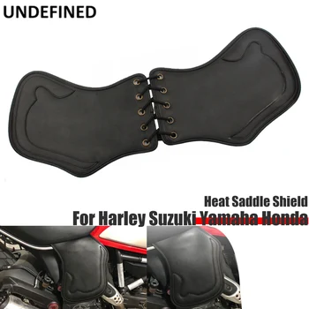 Дефлектор теплового седла Для мотоциклов Harley Touring Softail Dyna Chief Sportster 85-2017, Олдскульный универсальный мотоцикл, черный